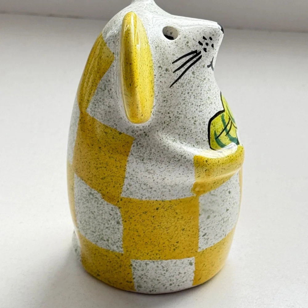 Ceramic Mouse‎ Parmesan Shaker Made In Italy Hand Painted